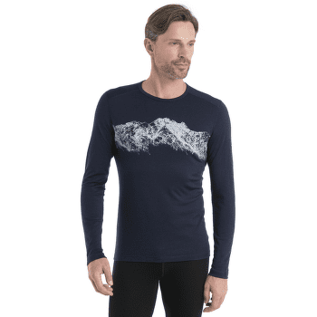 Triko dlouhý rukáv Icebreaker Merino 200 Oasis LS Crewe Men Midnight Navy