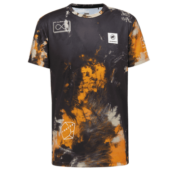 Triko krátký rukáv Mammut Massone Sport T-Shirt Sender Men black-tangerine 00711