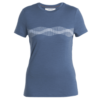 Triko krátký rukáv Icebreaker Merino 150 Tech Lite III SS Tee Mountain Lines Women DAWN