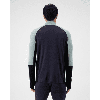 Triko dlouhý rukáv Mons Royale Olympus Merino Half Zip Men Dew / 9 Iron / Black