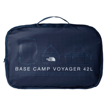 Taška The North Face BASE CAMP VOYAGER DUFFEL 42L GKQ GRANITE GREY/FROST GREY