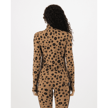 Triko dlouhý rukáv Mons Royale Cascade Merino Flex 1/4 Zip Long Sleeve Women Aoraki Lily Toffee