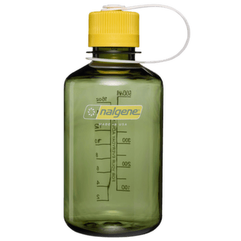 Láhev Nalgene Narrow-Mouth 500 mL Sustain Oil Green w/Freesia