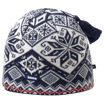 Čepice Kama Knitted Merino beanie AW61 108 navy