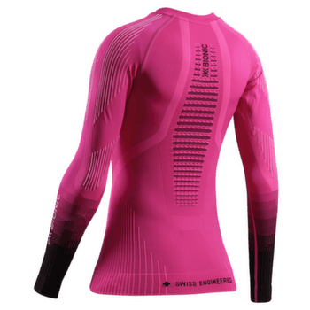 Triko dlouhý rukáv X-Bionic INVENT GRAPHICS SHIRT LS Women FLUO PINK/X WHITE