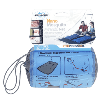 Moskytiéra Sea to Summit Nano Mosquito Net Double Blue-BL