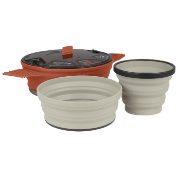 Hrnec Sea to Summit X-Set 21: X-Pot 1.4, 1 X-Bowl, 1 X-Mug Rust /Sand
