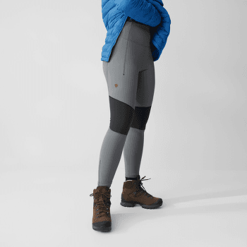 Legíny Fjällräven Abisko Värm Trekking Tights Women Black-Iron Grey