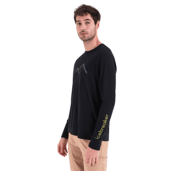 Triko dlouhý rukáv Icebreaker Merino 150 Tech Lite III LS Tee Peak Glow Men Black