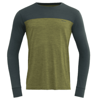 Triko dlouhý rukáv Devold Norang Shirt Men WOODS/GREEN MELANGE