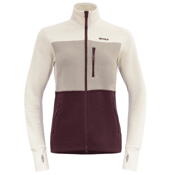 Mikina Devold Thermo Wool Jacket Women 744C PORT/RAW WHITE/STONE