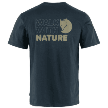 Triko krátký rukáv Fjällräven Walk With Nature T-shirt men Dark Navy