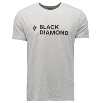 Triko krátký rukáv Black Diamond Mini Stacked SS Tee Men Nickel Heather