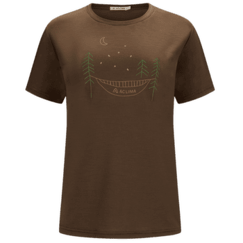 Triko krátký rukáv Aclima LightWool 140 Classic Tee Forest Women Dark Earth