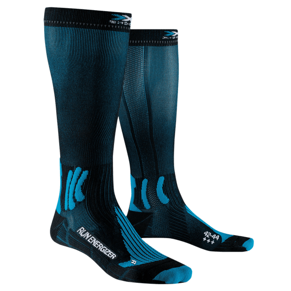 Podkolenky X-Bionic X-Socks Run Energizer 4.0 Men OPAL BLACK/TWYCE BLUE
