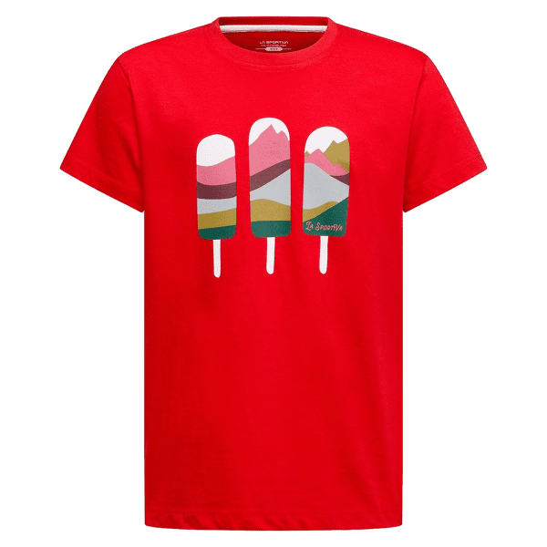 Triko krátký rukáv La Sportiva ICY MOUNTAINS T-SHIRT Kids Mountain Red