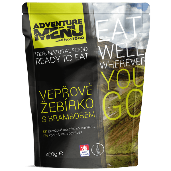 Strava Adventure Menu Vepřové žebírko s bramborem