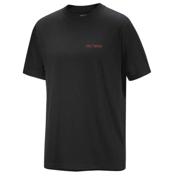 Triko krátký rukáv Arcteryx Kragg SL Cotton Blurred Bird SS Men Black/Dynasty