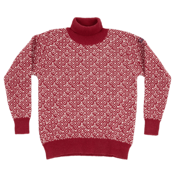 Svetr Devold Svalbard Refined High Neck 207A HINDBERRY/OFFWHITE