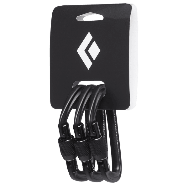 Karabina Black Diamond HOTFORGE SCREWGATE 3 PACK Black