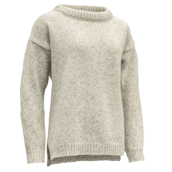 Svetr Devold NANSEN SWEATER SPLIT SEAM Women 770A GREY MELANGE