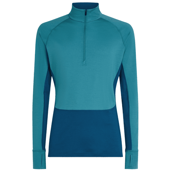 Triko dlouhý rukáv Icebreaker Merino 200 ZoneKnit™ LS Half Zip Men ATLANTIS/TOPAZ/CB