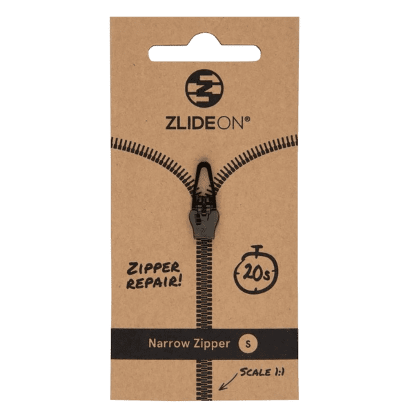 Jezdec ZlideON Repair slider for narrow zipper Black