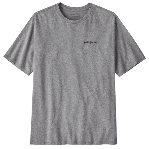 Triko krátký rukáv Patagonia P-6 Logo Responsibili Tee Men Gravel Heather