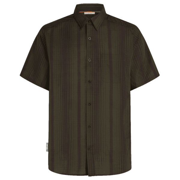 Košile krátký rukáv Icebreaker Merino 125 Cool-Lite™ Steveston SS Shirt Plaid Men DK LODEN/BITTERSWEET/P