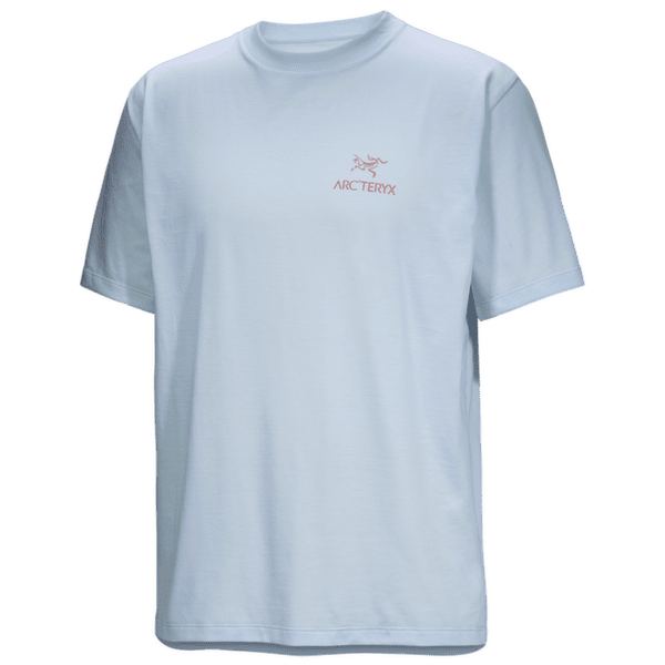 Triko krátký rukáv Arcteryx Kragg SL Cotton Bird Word SS Men Alpine Blue / Stone Red