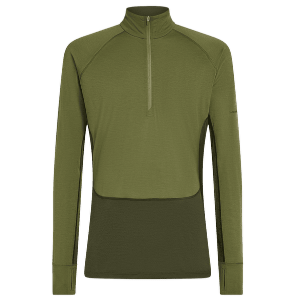 Triko dlouhý rukáv Icebreaker Merino 200 ZoneKnit™ LS Half Zip Men DK LODEN/SPHAGNUM/CB