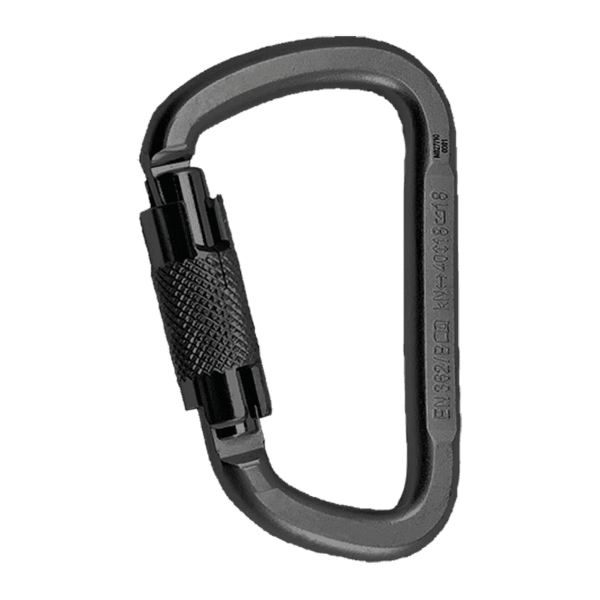 Karabina Rock Empire Steel Carabiner D KL-2T Black černá 008