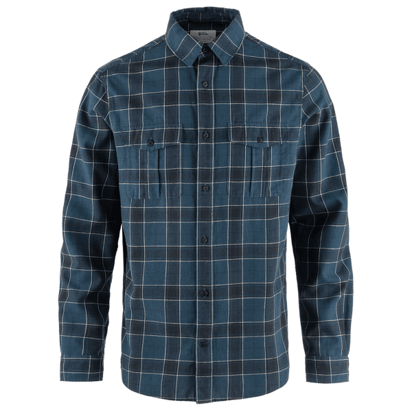 Košile dlouhý rukáv Fjällräven Övik Travel Shirt LS Men Indigo Blue-Dark Navy