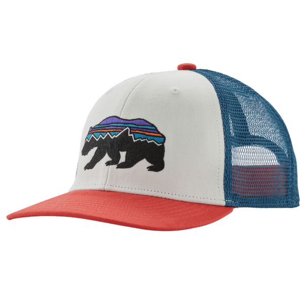Kšiltovka Patagonia Trucker Hat Kid Fitz Roy Bear: Birch White