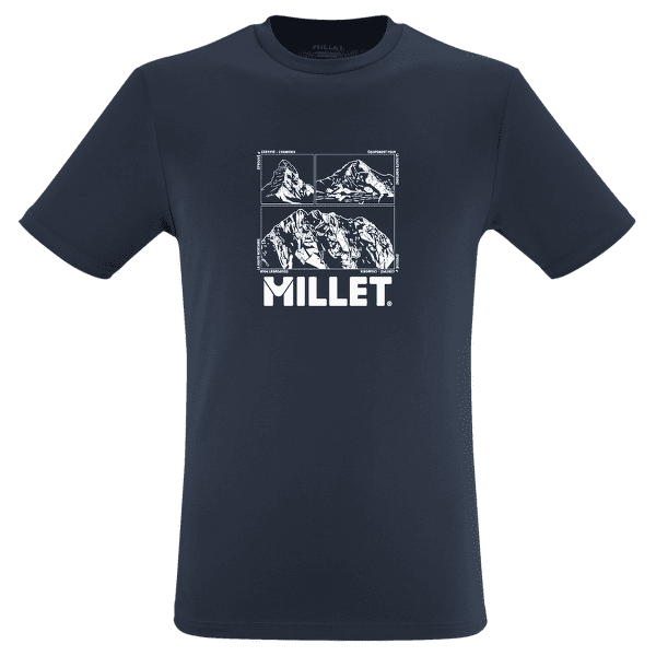 Triko krátký rukáv Millet CHAMONIX LOGO TS SS Men SAPHIR NEW