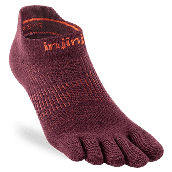 Ponožky Injinji Run Lightweight No-Show Women MAHOGANY