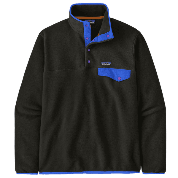 Mikina Patagonia Lightweight Synch Snap-T Pullover Men Black w/P6 Blue