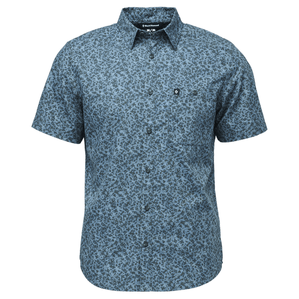 Košile krátký rukáv Black Diamond Wingate SS Shirt Men Charcoal BD Glyphs