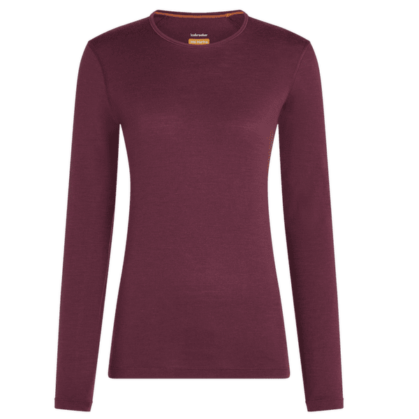 Triko dlouhý rukáv Icebreaker Oasis LS Crewe Women (104375) DK BERRY