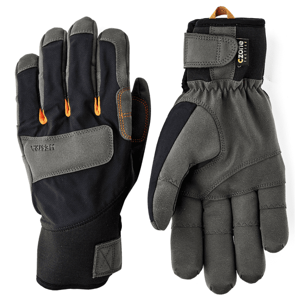 Rukavice Hestra Ergo Grip Delta HDry - 5 finger Black / Dark grey