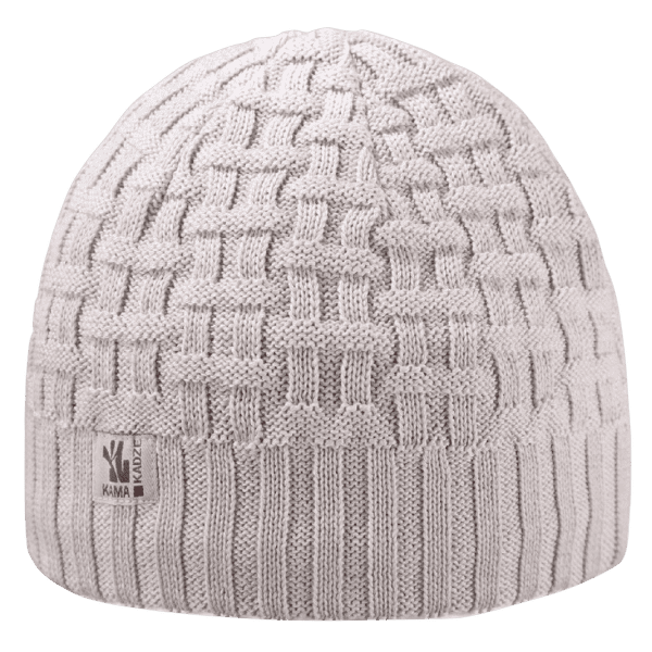 Čepice Kama A112 Knitted Beanie naturale
