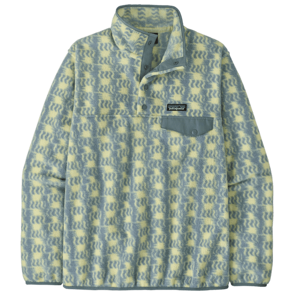 Mikina Patagonia Lightweight Synch Snap-T Pulover Women Sun Quilt: Blue Sage