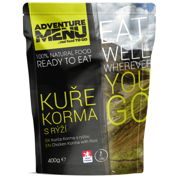 Strava Adventure Menu Kuře Korma s rýží