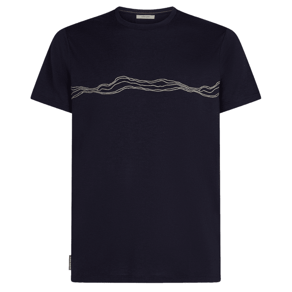 Triko krátký rukáv Icebreaker Merino 150 Tech Lite SS Tee Mountain Pulse Men Midnight Navy