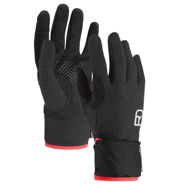 Rukavice Ortovox FLEECE GRID COVER GLOVE WOMEN 90201 black raven
