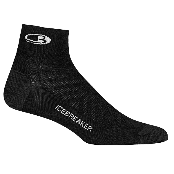Ponožky Icebreaker Run + Ultra Light Mini Men (104213) Black/Snow