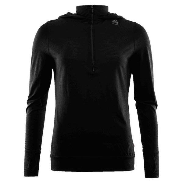 Triko dlouhý rukáv Aclima LightWool Hoodie Women Jet Black