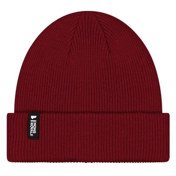 Čepice Mons Royale Chunky Logger Beanie Cherry