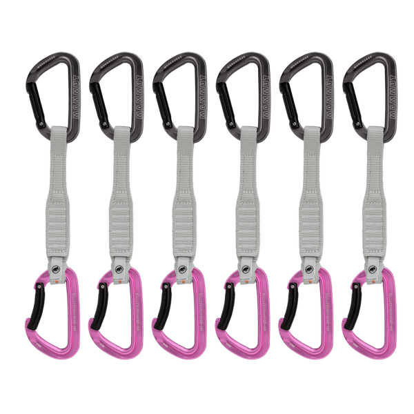 Expreska Komplet Mammut Workhorse Keylock 17 cm 6-Pack Quickdraws grey-pink