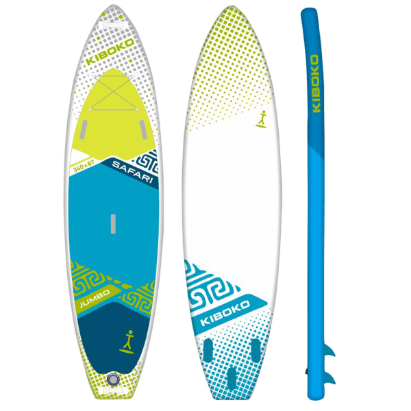 Paddleboard Kiboko Safari 340 JUMBO MW Zeleno - modrá